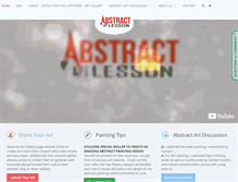 Tablet Screenshot of abstractartlesson.com